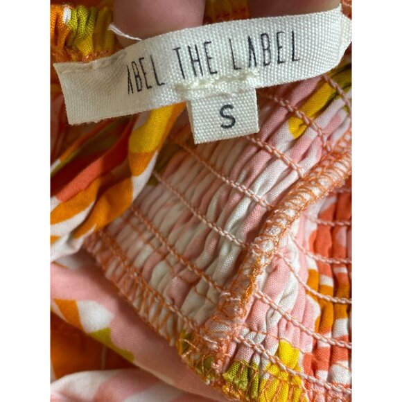 NEW Abel The Label Sleeveless Floral Halter Maxi Dress size Small Boho Cottage - Picture 3 of 16